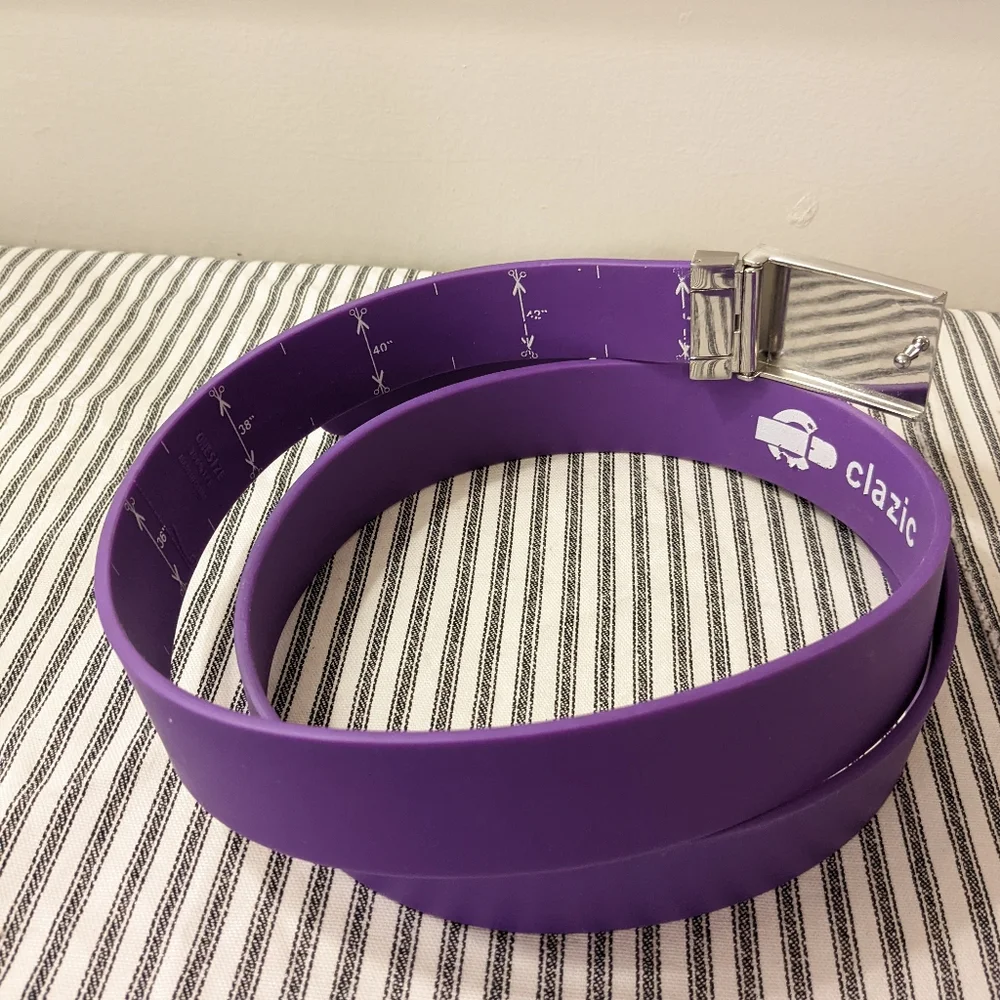 Clazic Purple Golf Belt Silicone with Floral‎ Buckle